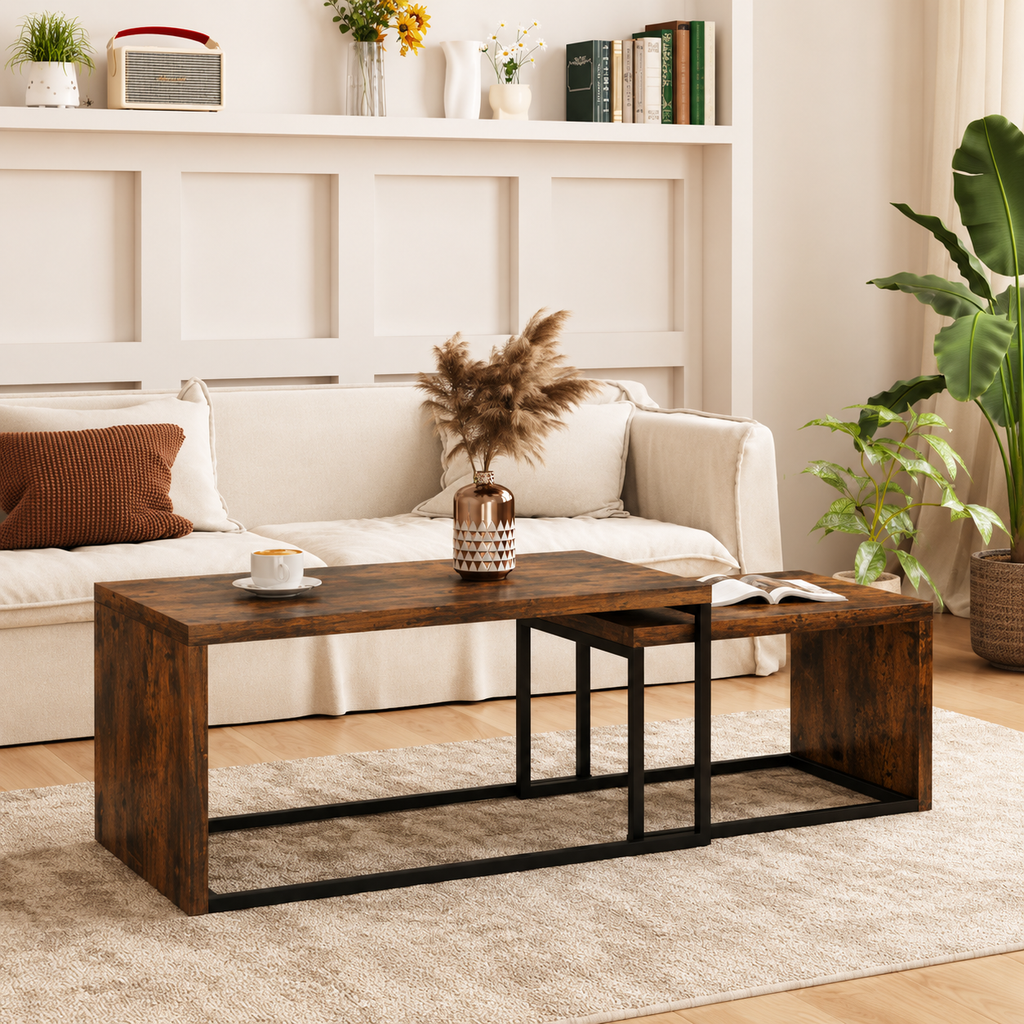 Ensemble de 2 Tables Basses Haut de Gamme