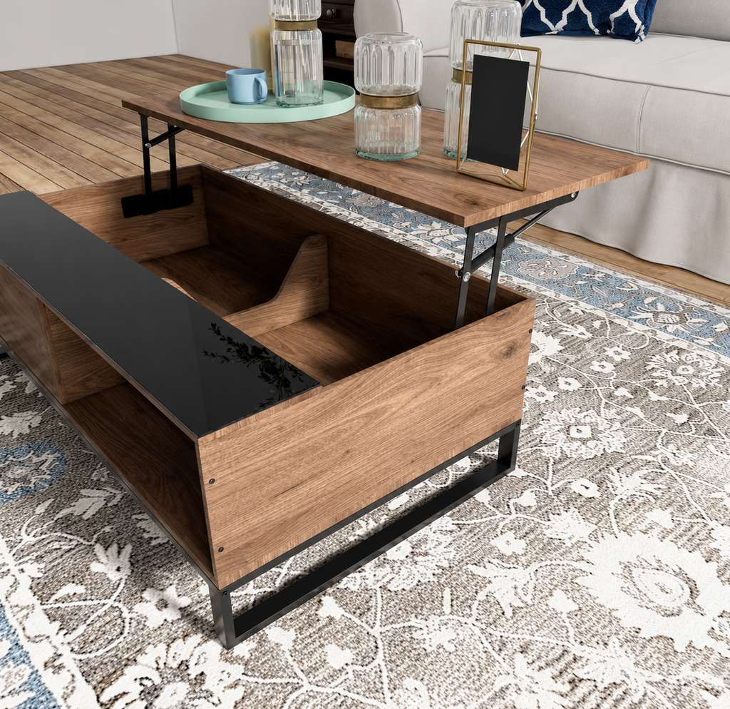 Table Basse Relevable Avec Rangement