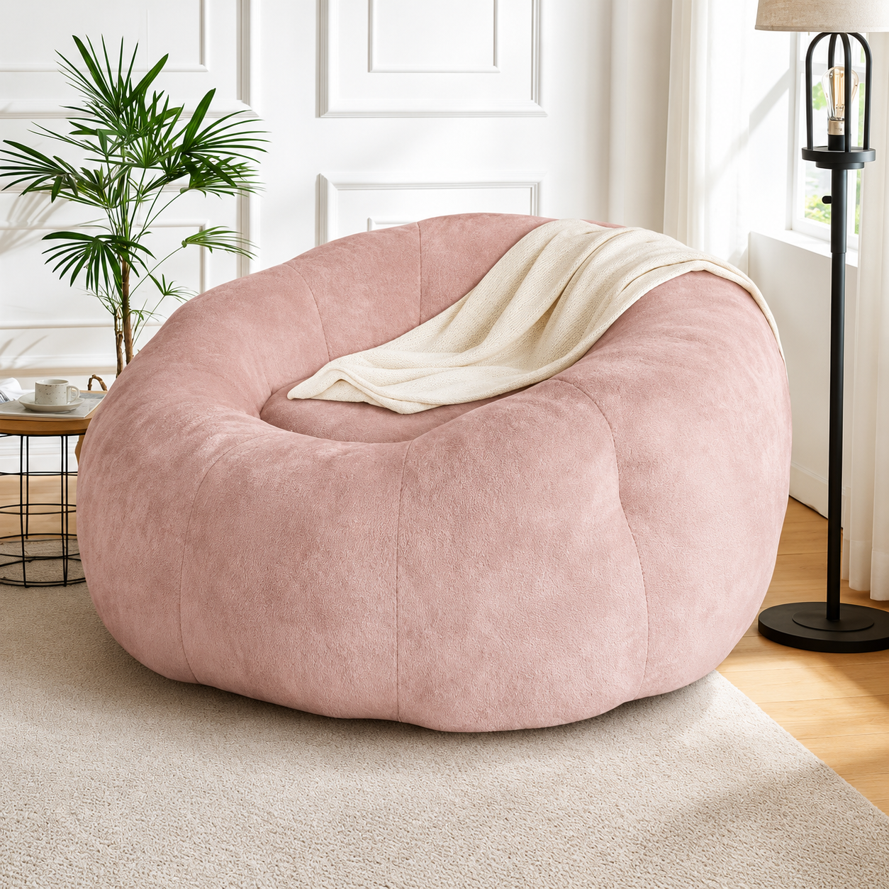 Fauteuil Pouf Rond XXL Haut de Gamme