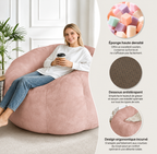 Fauteuil Pouf Rond XXL Haut de Gamme