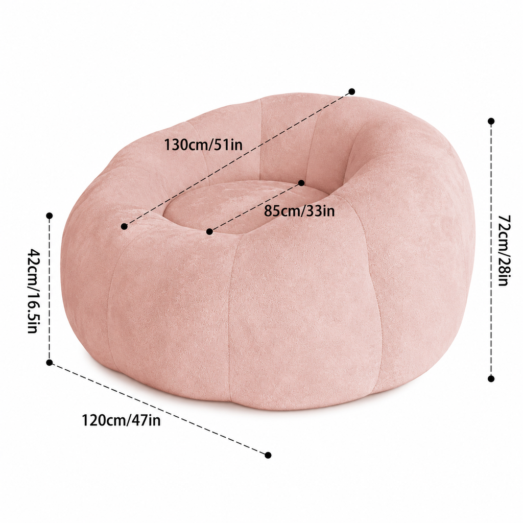 Fauteuil Pouf Rond XXL Haut de Gamme