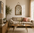 Miroir Mural Vintage en Bois
