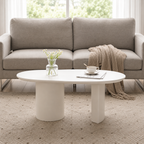 Table Basse Design Organique Blanche – Élégance Contemporaine & Finition Laquée Premium
