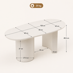 Table Basse Design Organique Blanche – Élégance Contemporaine & Finition Laquée Premium