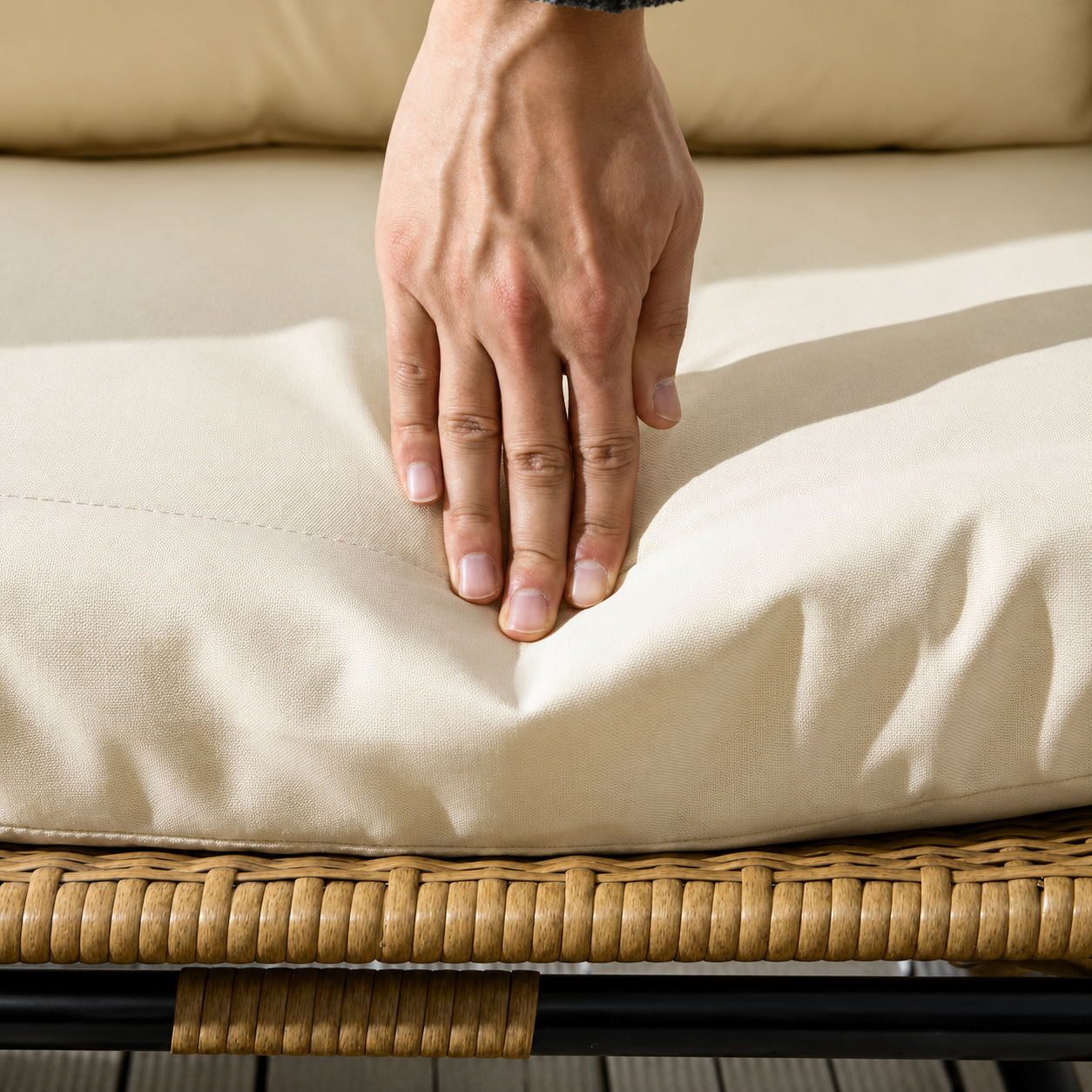 Fauteuil Suspendu en Rotin Haut de Gamme