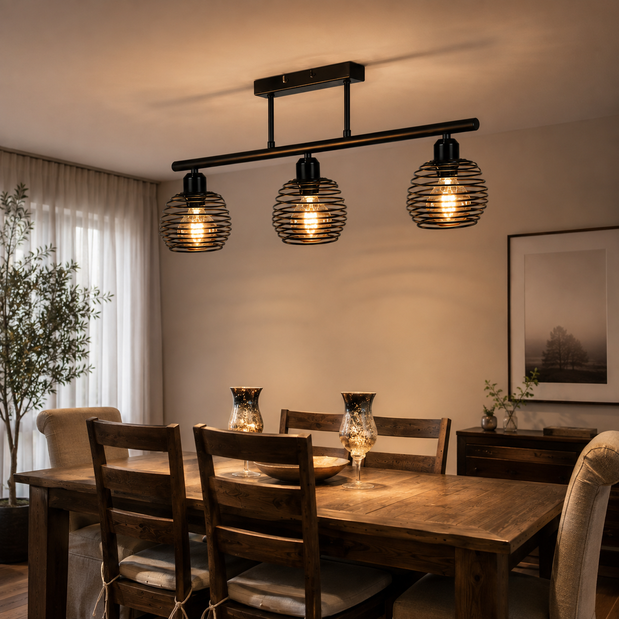 Plafonnier Vintage Industriel Noir – Luminaire Design E27
