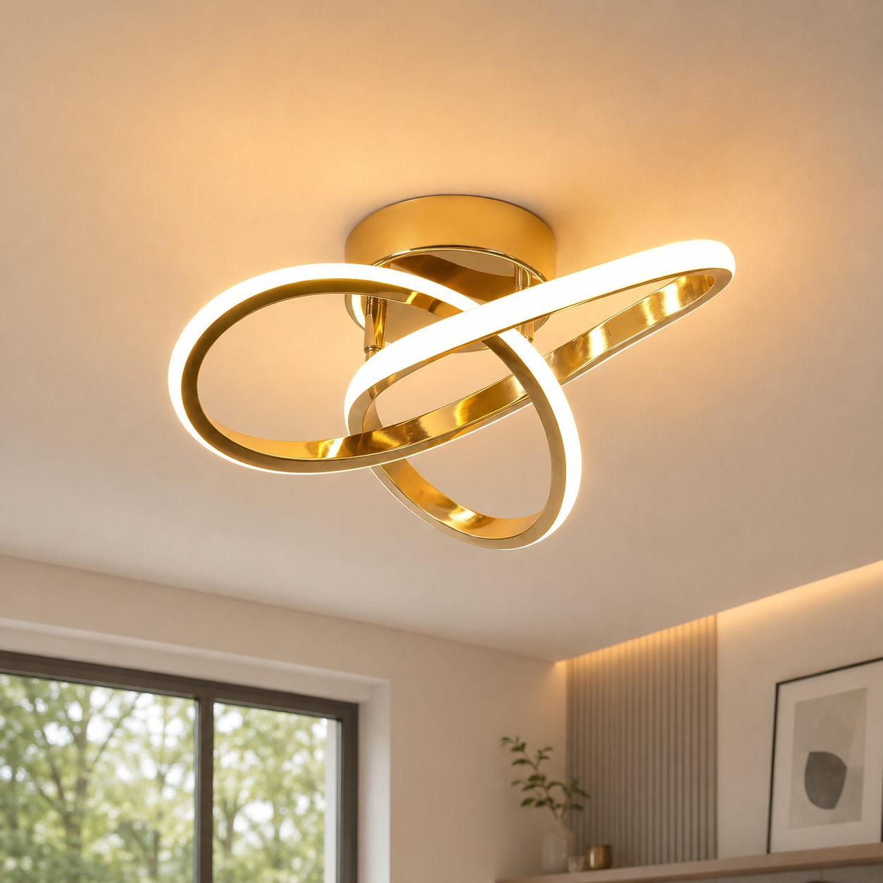 Plafonnier LED Moderne 22W – Aluminium Premium