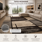 Grand Tapis Nordique en Flanelle