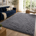 Tapis Moelleux Gris Clair