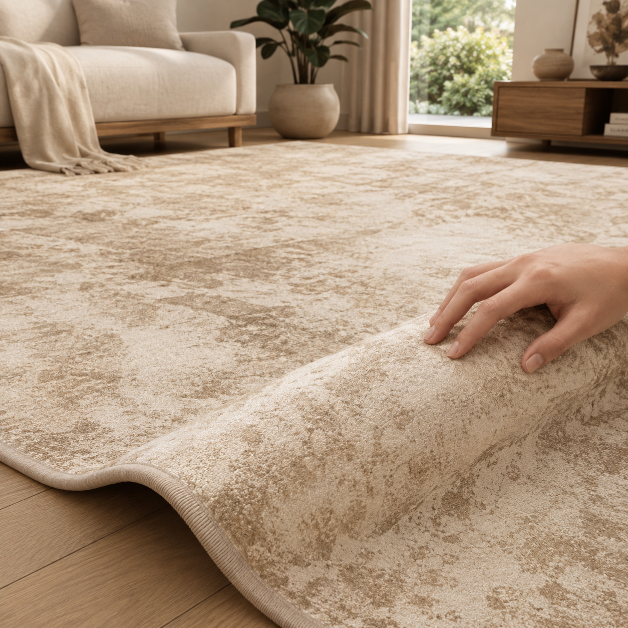 Tapis de Luxe à Formes Irrégulières