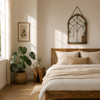 Miroir Mural Vintage en Bois