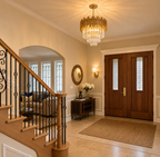 Lustre Moderne Rond en Cristal