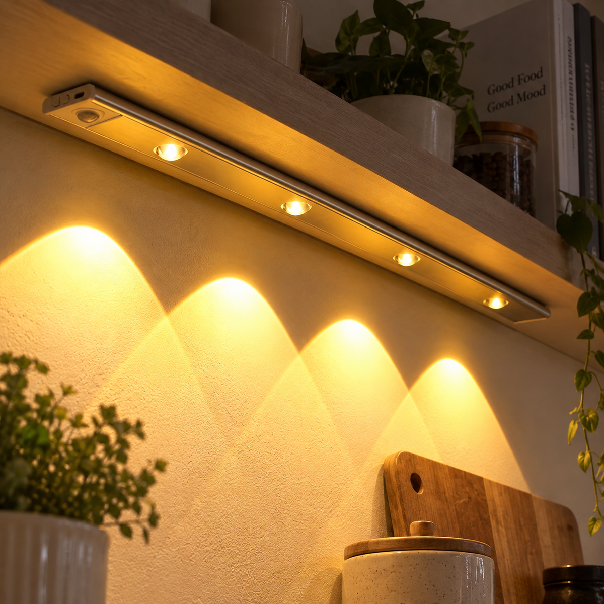 Lampe LED Ultra-Fine avec Détecteur de Mouvement – Sans Fil