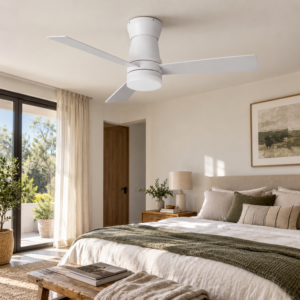 Ventilateur Luminaire de Plafond LED 132 cm – 6 Vitesses & Télécommande