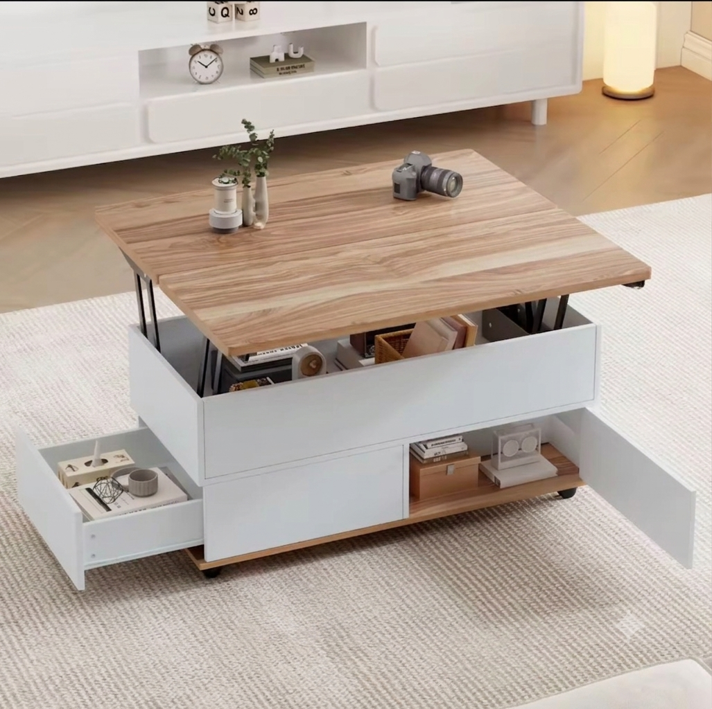 Table Basse Multifonction Relevable Haut de Gamme