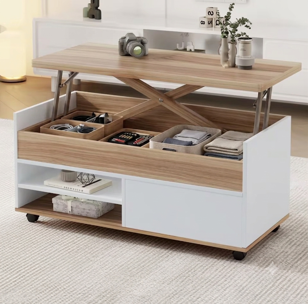 Table Basse Multifonction Relevable Haut de Gamme