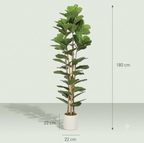 Ficus Lyrata Artificiel Haut de Gamme 180 cm