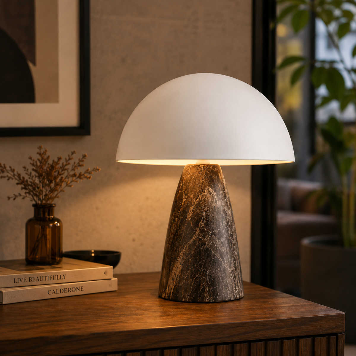 Lampe de Table Champignon – Design Moderne & Sculptural