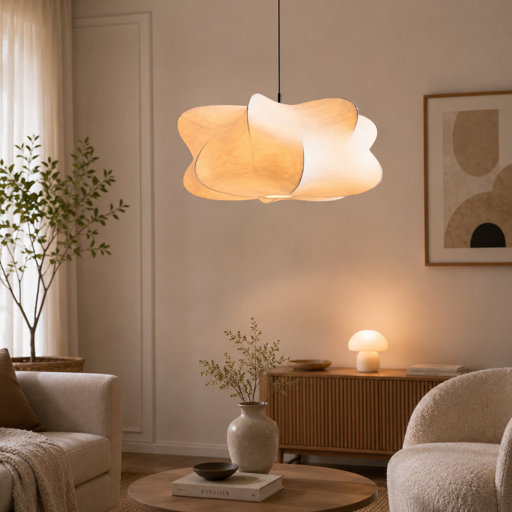 Lustre Suspendu en Soie