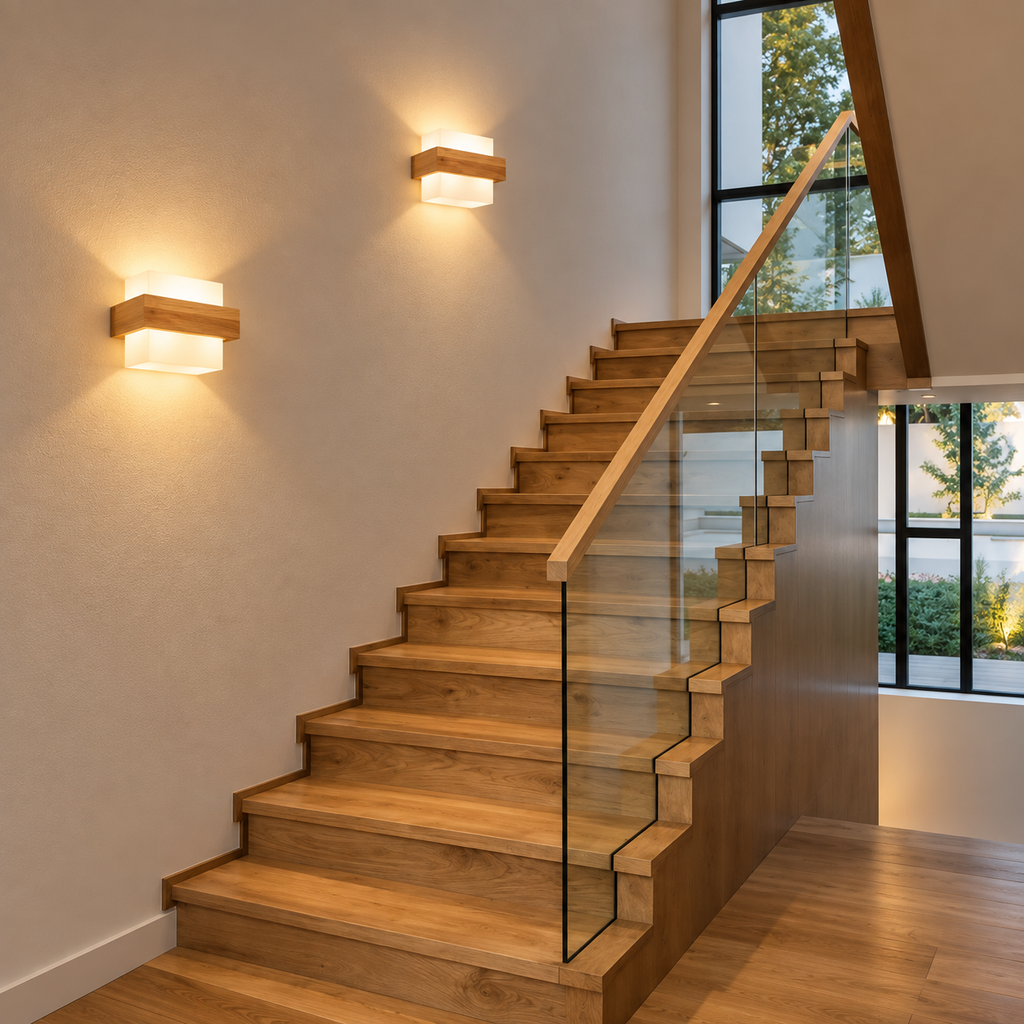 Applique Murale Nordique en Bois Naturel