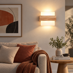 Applique Murale Nordique en Bois Naturel