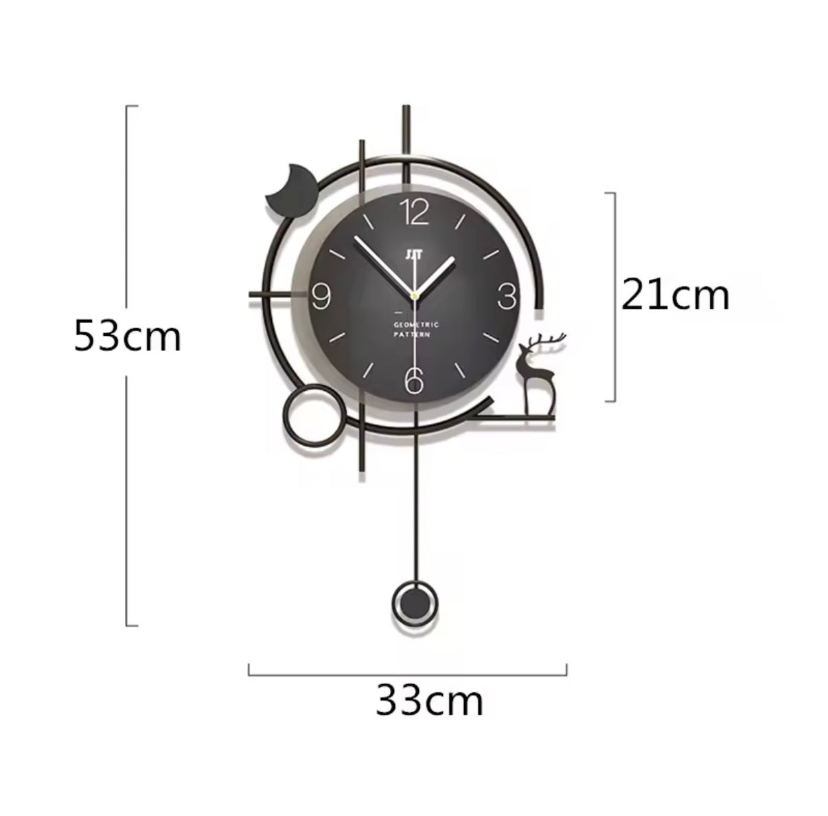 Horloge Murale Nordique en Bois