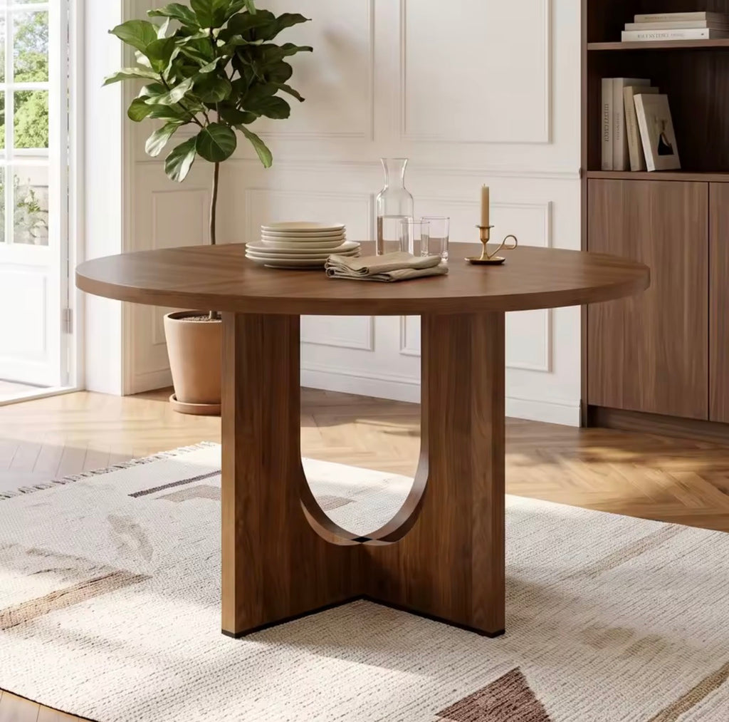 Table à Manger Ronde Scandinave Minimaliste
