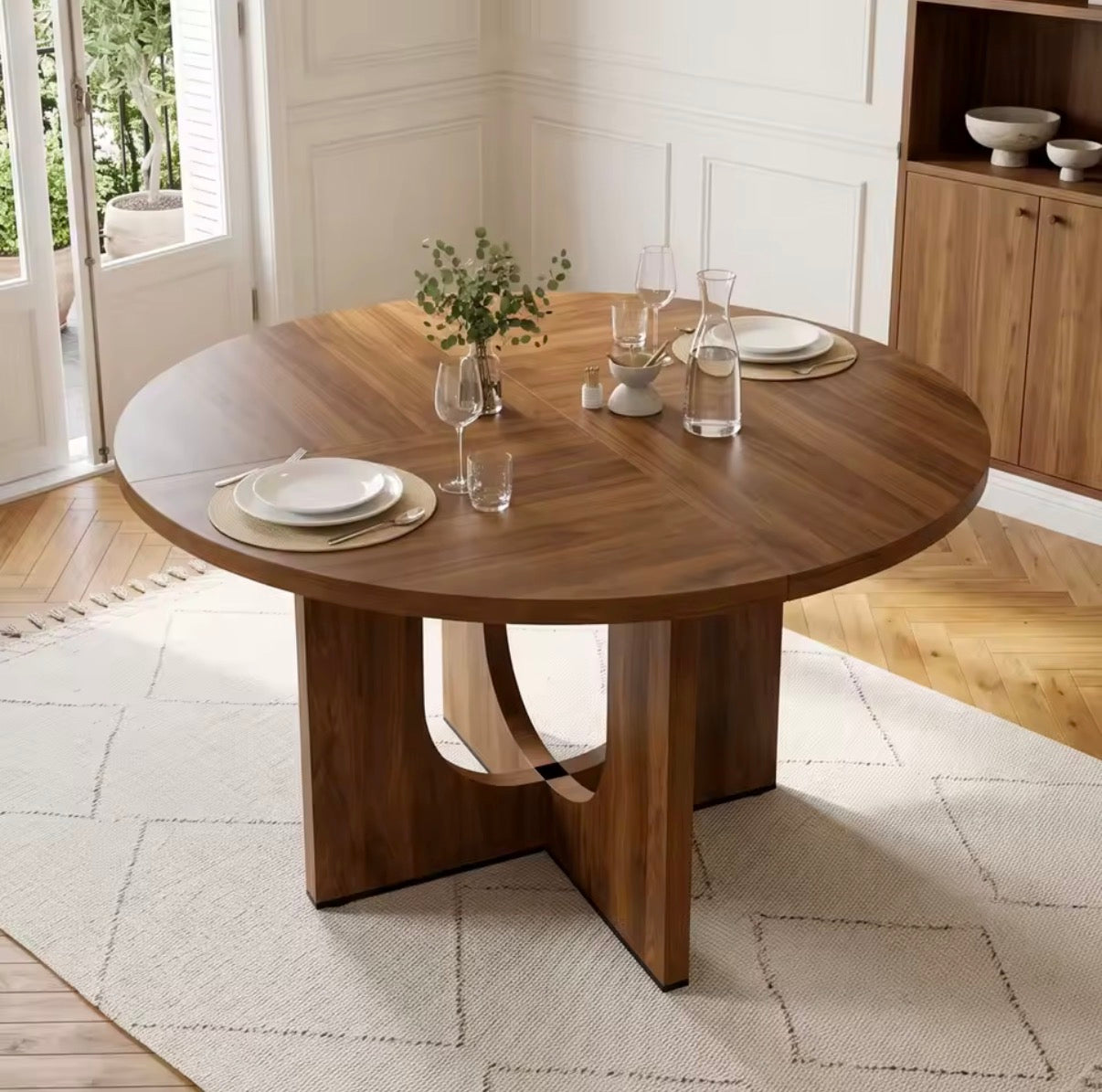 Table à Manger Ronde Scandinave Minimaliste