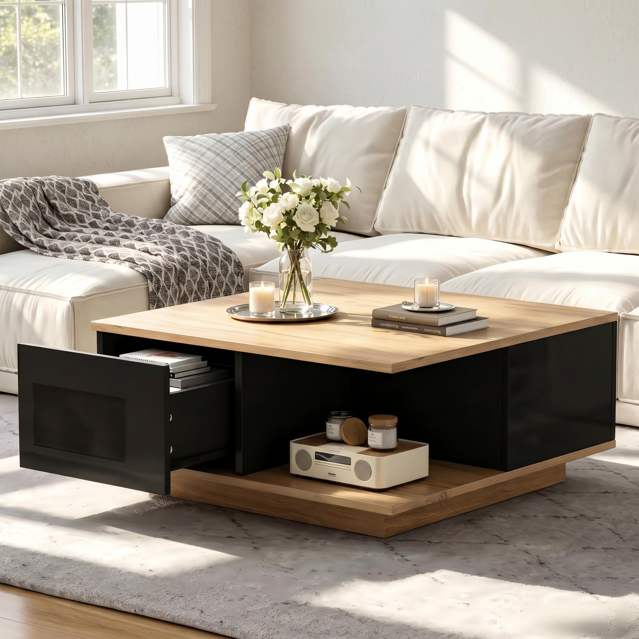 Table Basse Géométrique Haut de Gamme