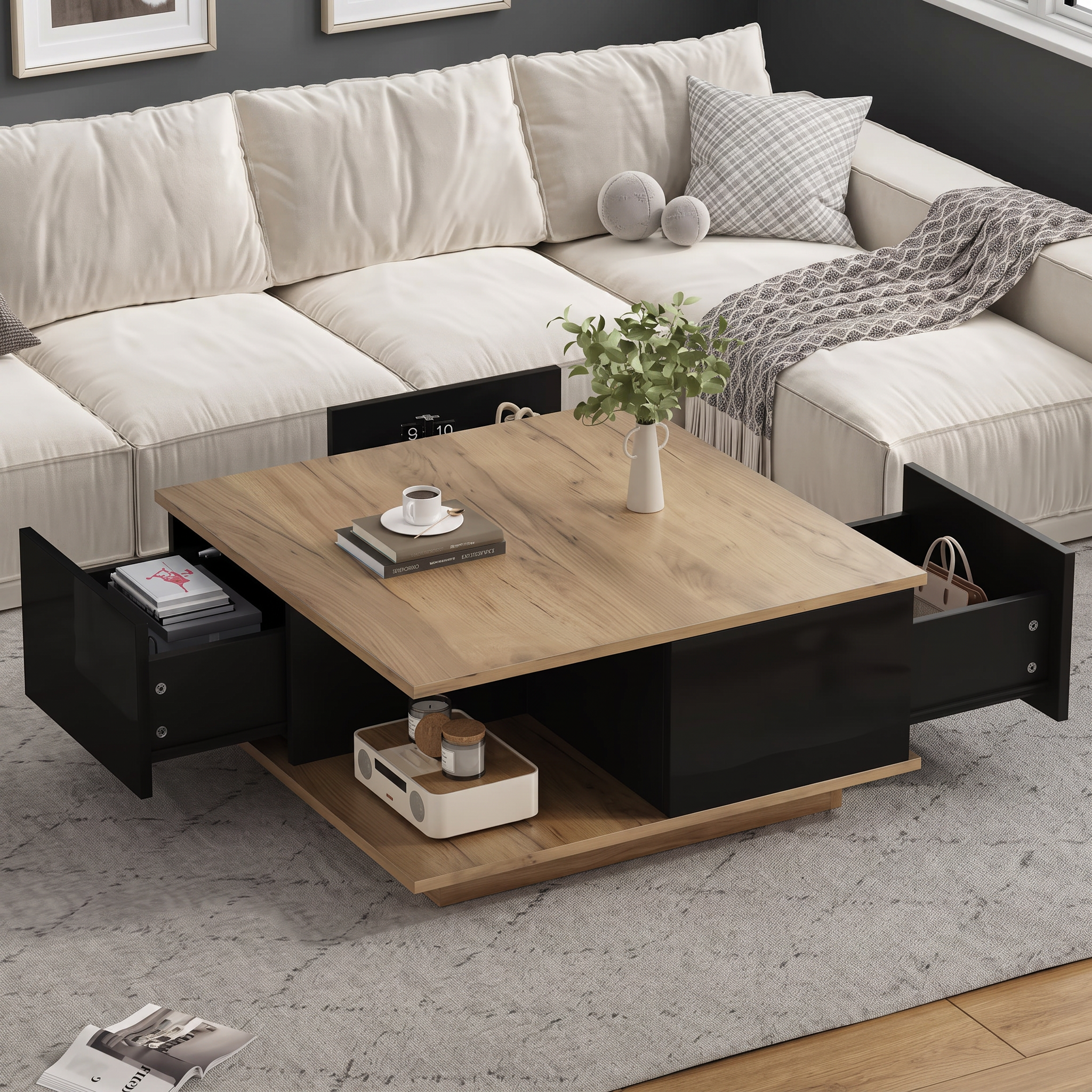 Table Basse Géométrique Haut de Gamme