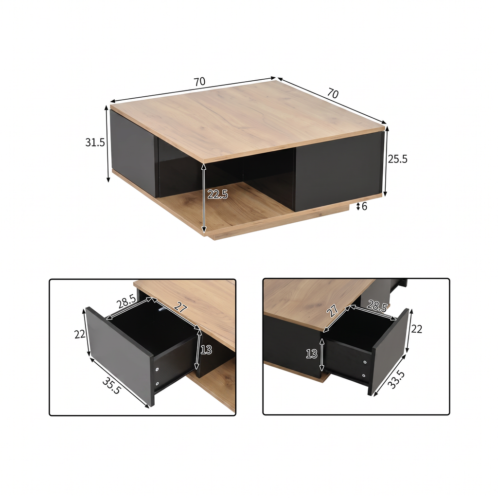 Table Basse Géométrique Haut de Gamme