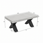 Table Basse Rectangulaire Moderne Brillante