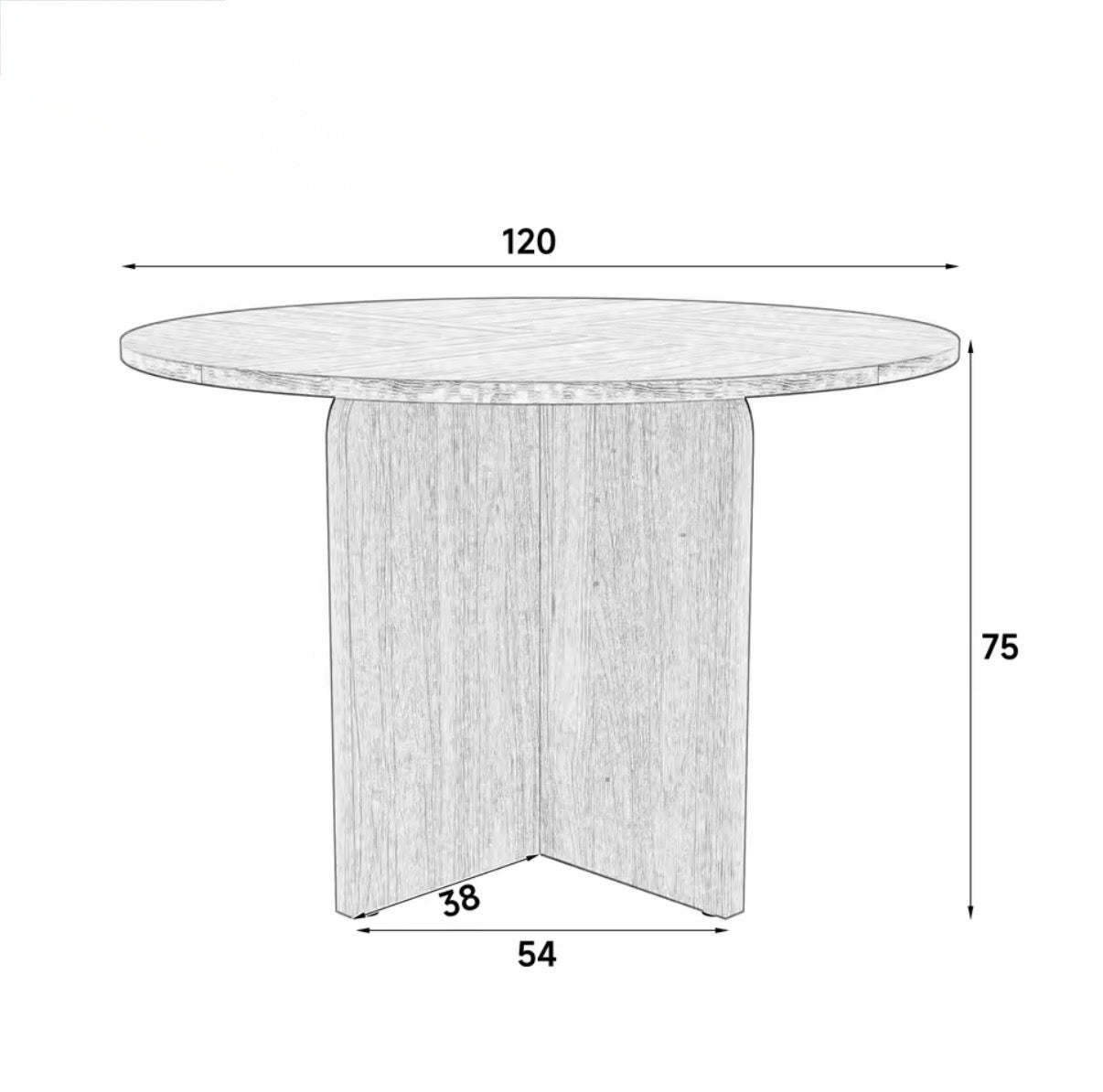 Table à Manger Ronde Scandinave Premium