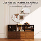 Lot de 2 Miroirs Muraux Design