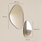 Lot de 2 Miroirs Muraux Design