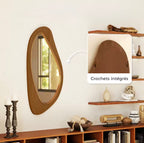 Miroir Mural Asymétrique Haut de Gamme