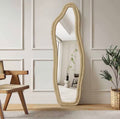 Miroir Pleine Longueur Haut de Gamme – Design Dauphin Irrégulier & Effet Haute Définition