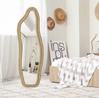 Miroir Pleine Longueur Haut de Gamme – Design Dauphin Irrégulier & Effet Haute Définition