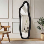 Miroir Pleine Longueur Haut de Gamme – Design Dauphin Irrégulier & Effet Haute Définition