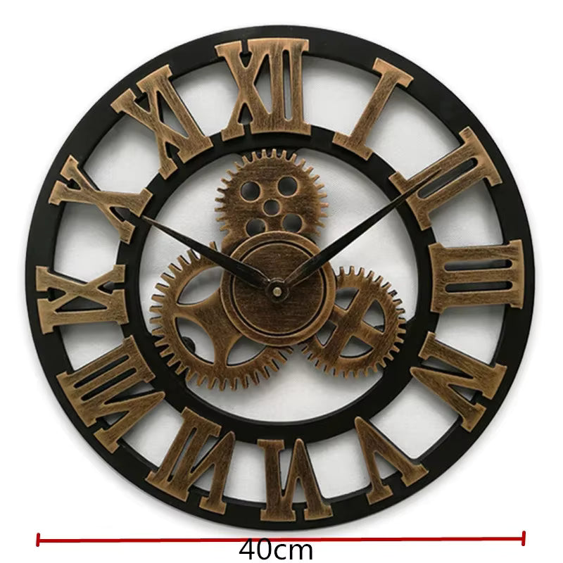 Horloge Murale Industrielle Rétro